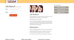 Desktop Screenshot of positionsvacant.com.au