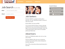 Tablet Screenshot of positionsvacant.com.au